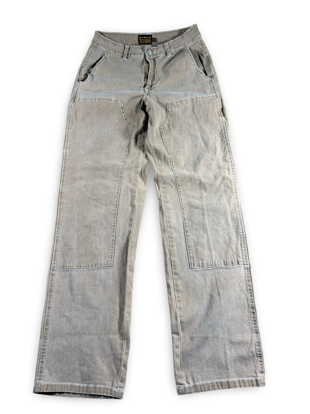 Five Star General Women's Slim Straight Duck Brown Cargo Pants High Waisted 5 27